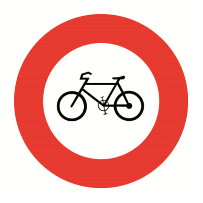 SIGNAL Nr. 2.05 Verbot für Fahrräder