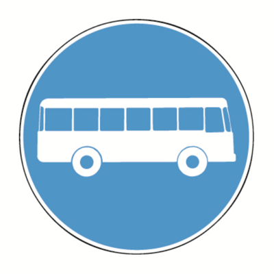 SIGNAL Nr. 2.64 Busfahrbahn