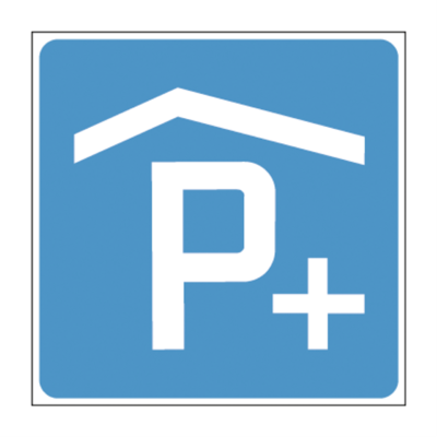 SIGNAL Nr. 4.25.1 Parkhaus mit Anschluss an ÖV